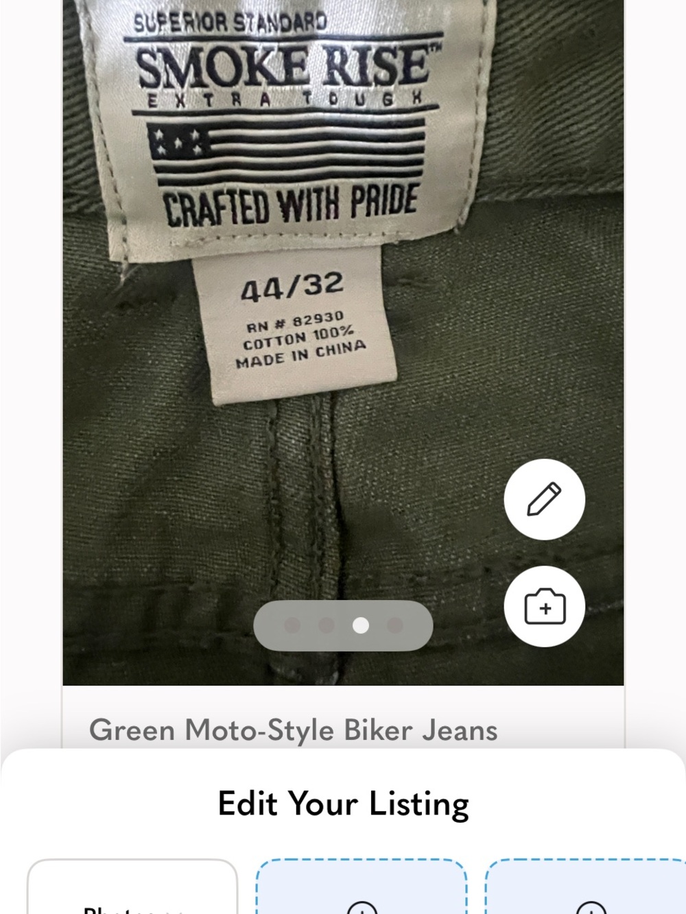 Smoke Rise Moto-Style Jeans - Picture 4 of 5
